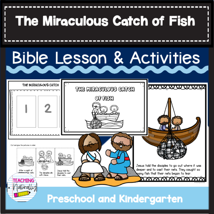 Miraculous Catch of Fish/ Fishers of Men Bible Lesson for Preschool Kindergarten