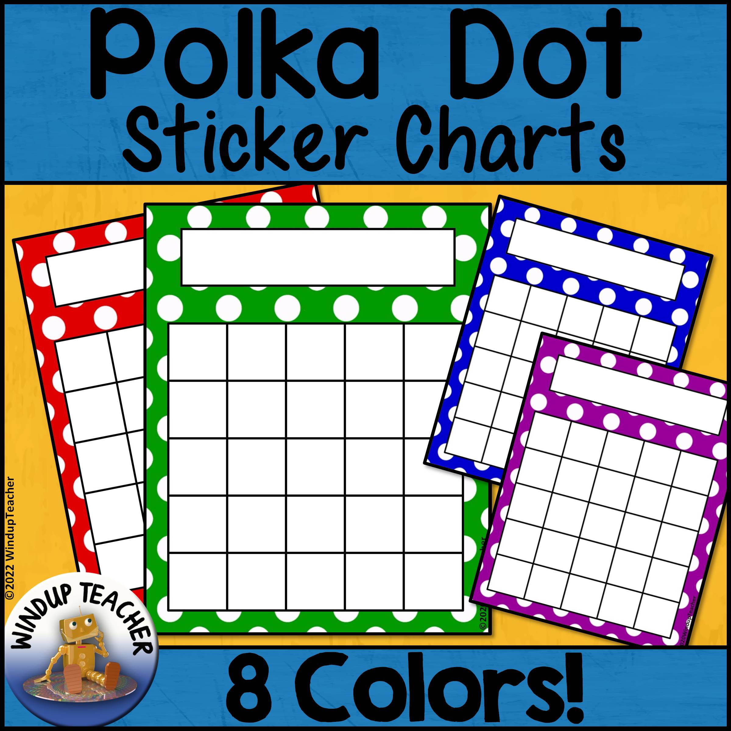 Polka Dot Sticker Charts