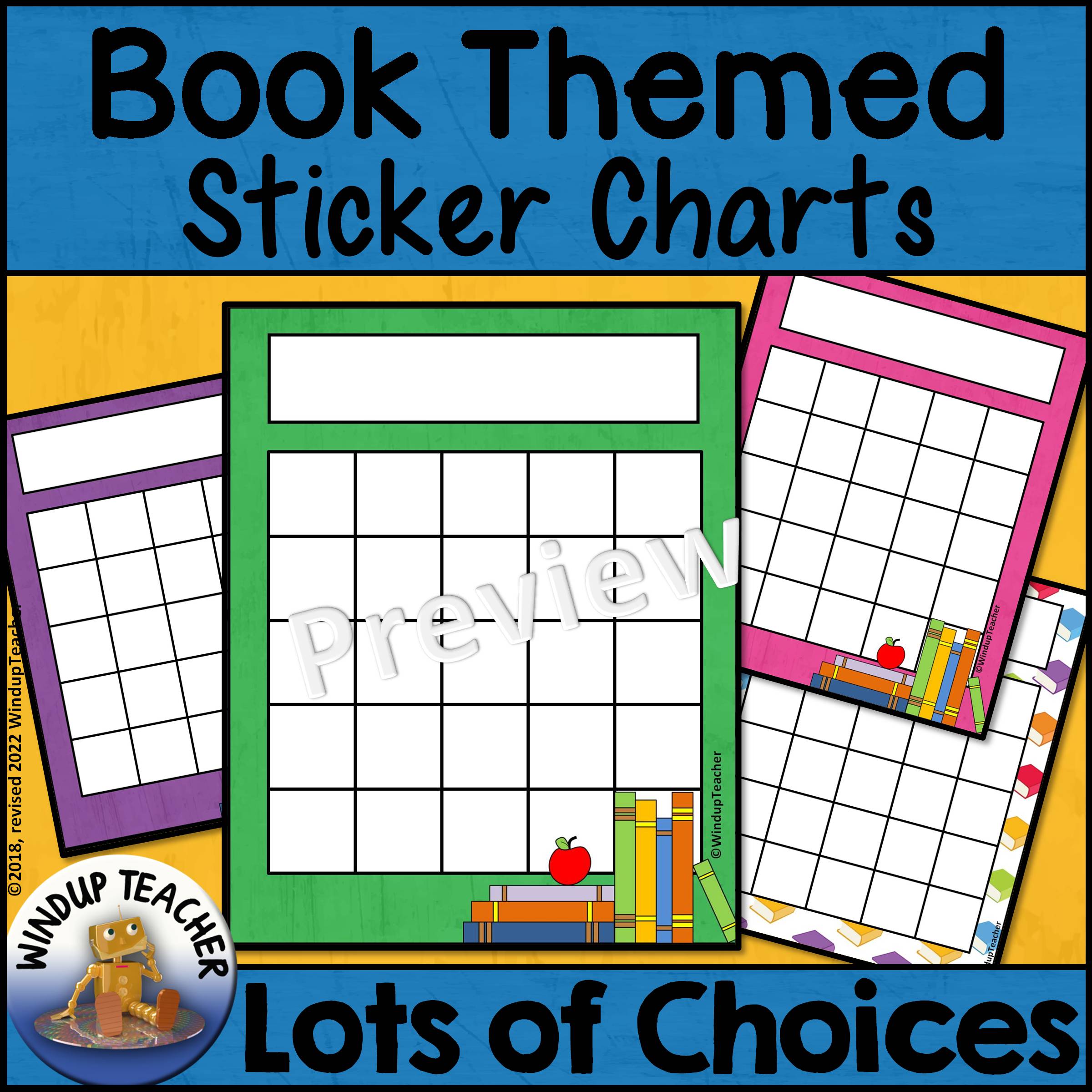 Book Sticker Charts