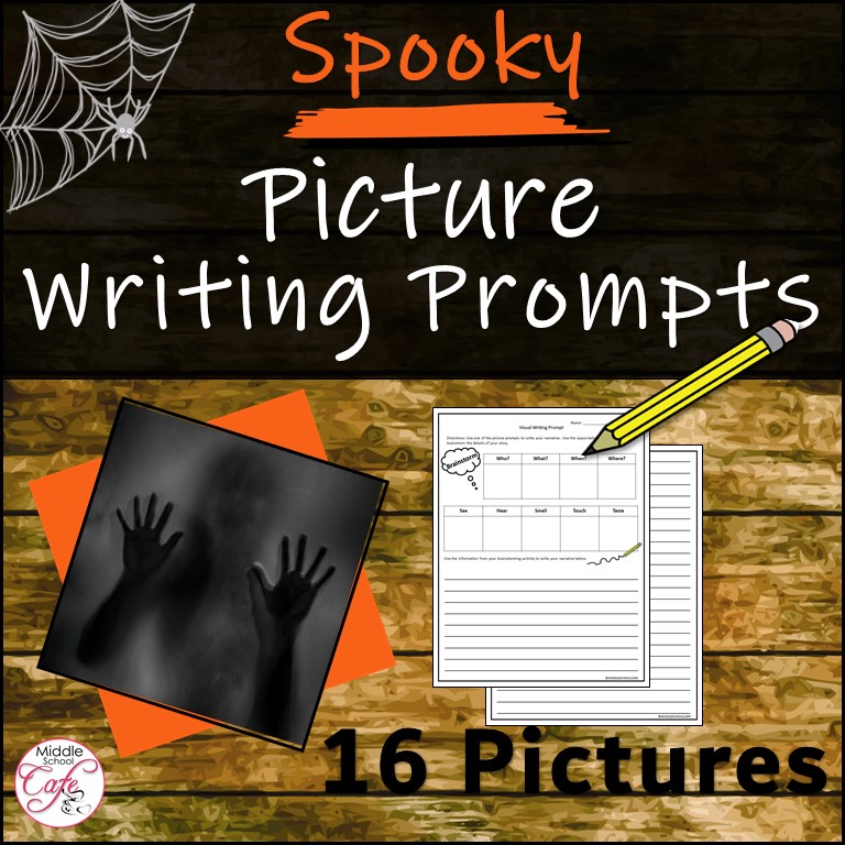 Narrative Writing Prompts Spooky Picture Activity