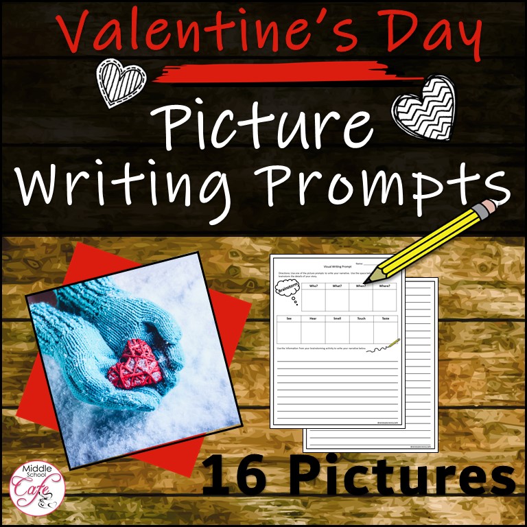 Narrative Writing Prompt Valentine's Day Picture Activity