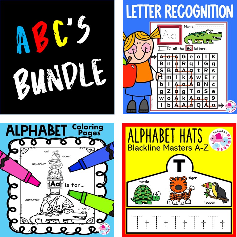 LEARNING THE ALPHABET BUNDLE WITH ALPHABET HATS