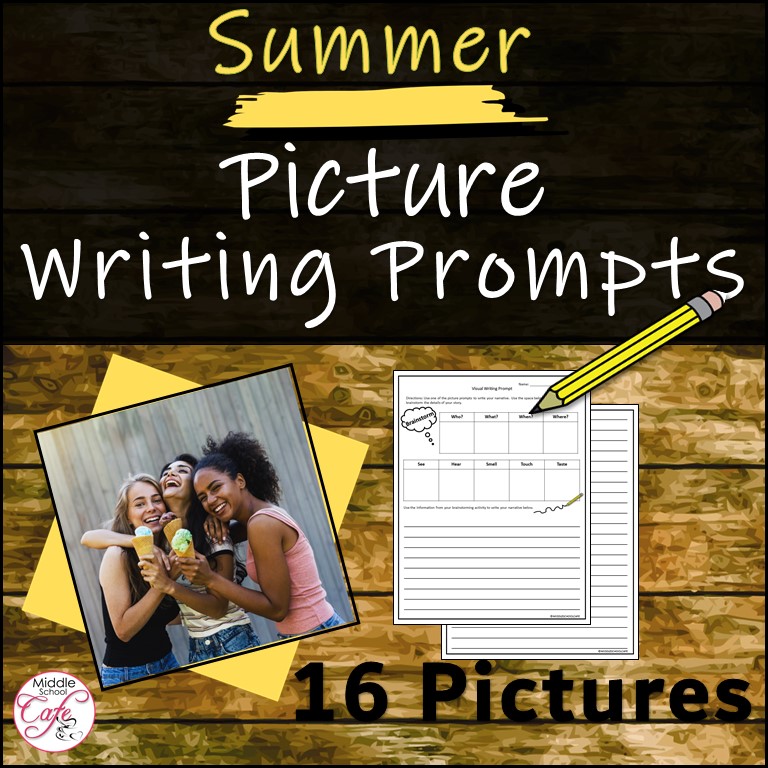 Narrative Writing Prompt Summer Picture Activity