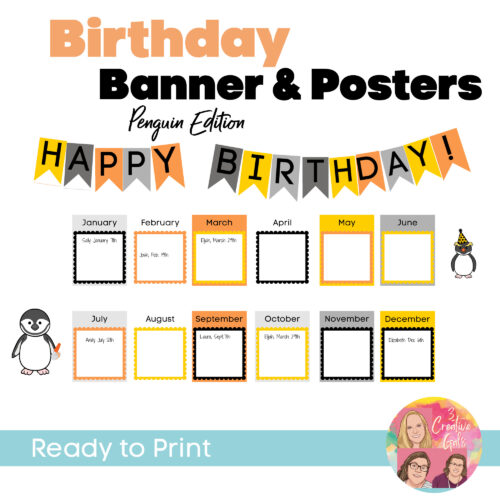 Birthday Banner and Posters | Penguin Edition's featured image