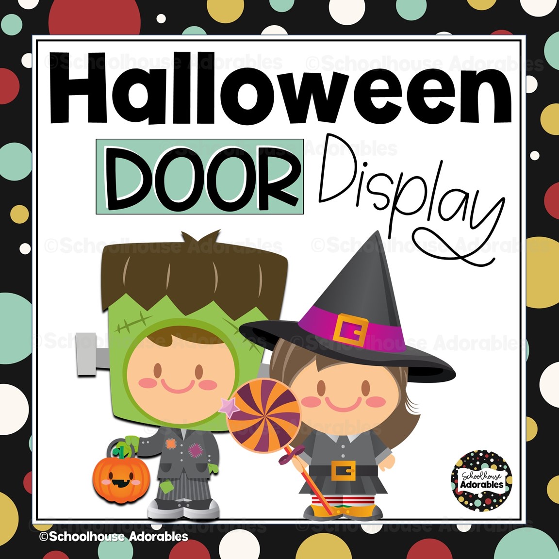 Halloween Door Display | Hallway Bulletin Board | Cute | Door Decorations | Classroom Decor