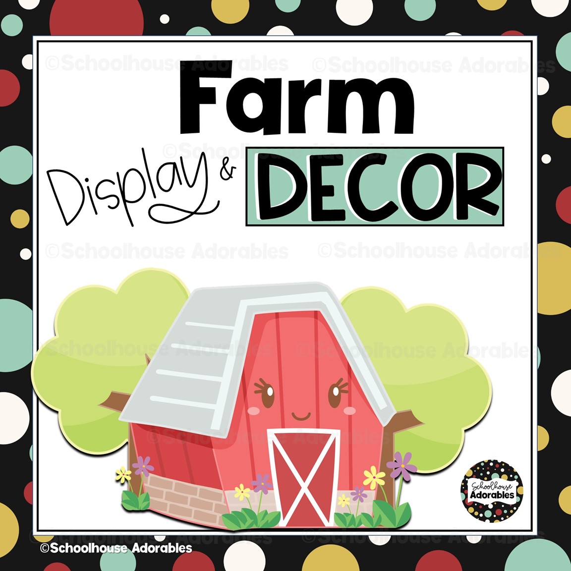 Farm Classroom Decor | Farm Door Display | Red Gingham Farm Themed WELCOME Banner | Red Gingham Morning Meeting Calendar | Preschool | Kindergarten | First Grade