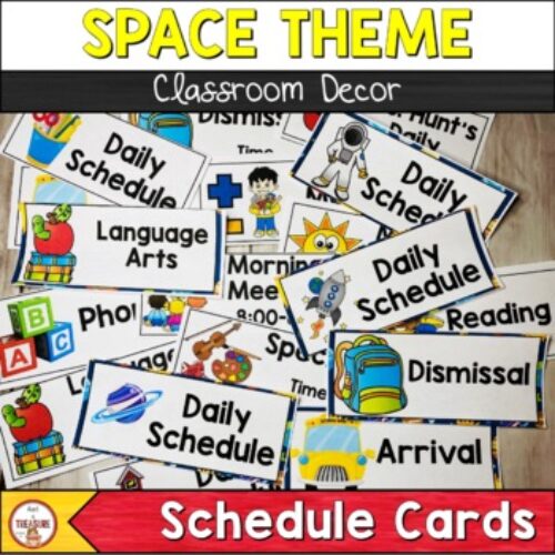 Space Theme Classroom Decor | Visual Classroom Schedule's featured image