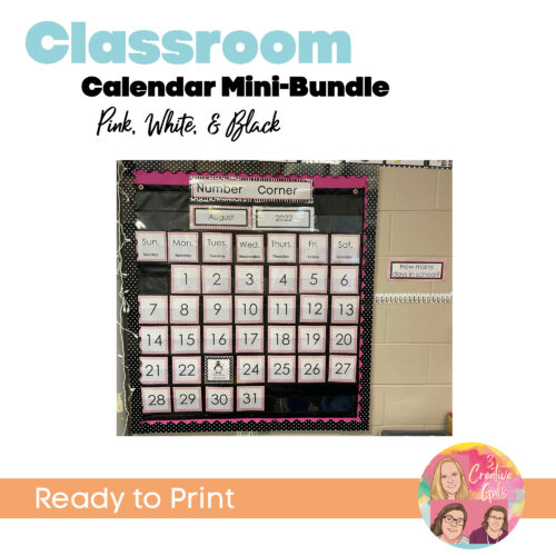Pink, Black, and White Calendar's featured image