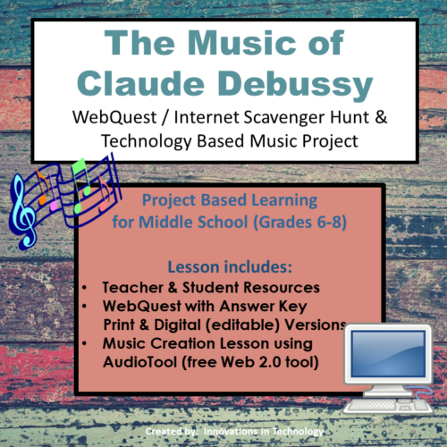 Music of Claude Debussy - WebQuest & Music Composition's featured image