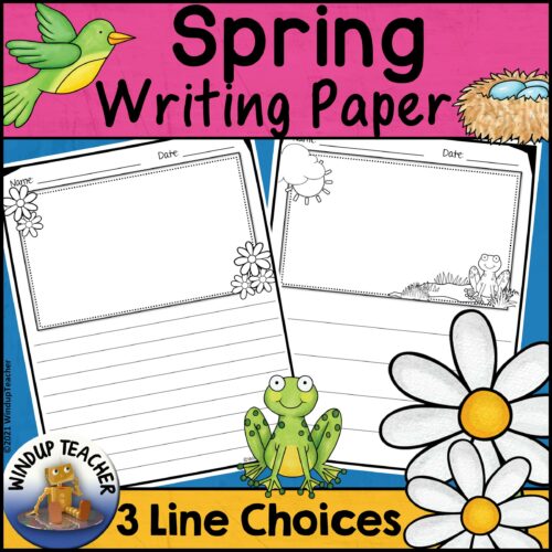 Spring Writing Papers with Picture Boxes and Choice of Lines's featured image