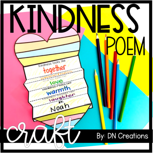 Kindness Poem Craft l Kindness Craft l Kindness Week Activity l Heart Craft's featured image
