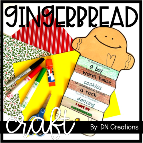 Gingerbread Poem Craft l Gingerbread Man Craft l Gingerbread Man Activity l Christmas Craft's featured image