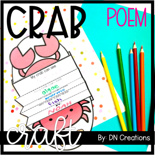 Crab Poem Craft l Crab Craft l Ocean Animal Craft l Crab Activity's featured image