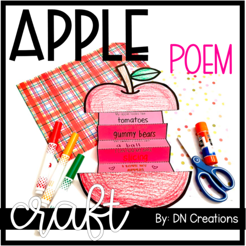 Apple Poem Craft l Apple Craft l Apple Activities's featured image