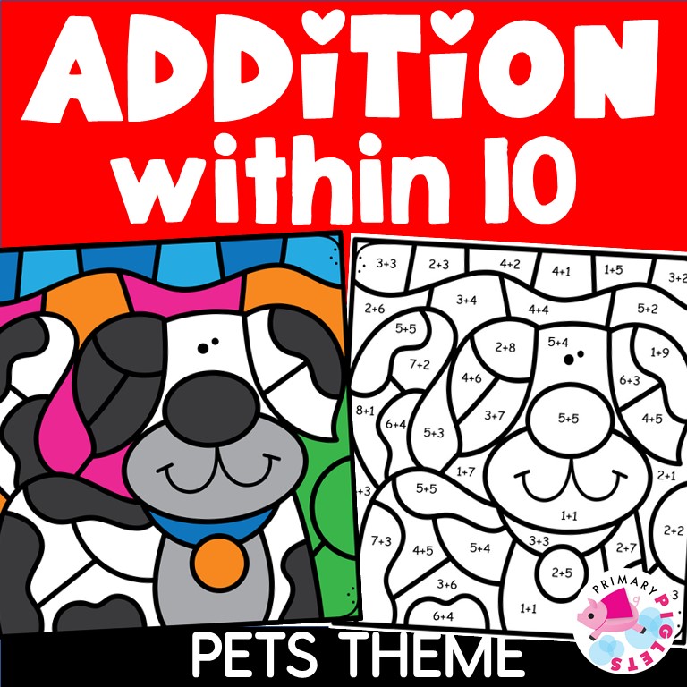 Addition Color by Number Addition to 10 Color by Code Addition Color by ...