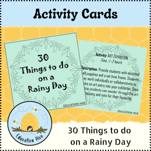 Rainy Day Activity Cards - engaging for all ages's featured image