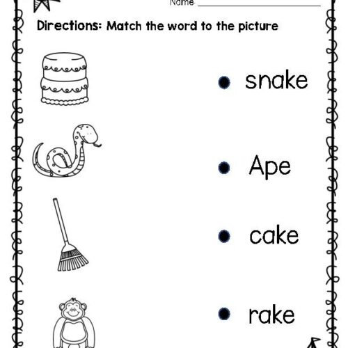 Long Vowel Practice Worksheet - Classful