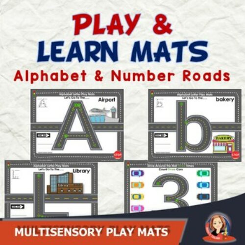 Alphabet and Number Play and Learn Road Center Activities's featured image