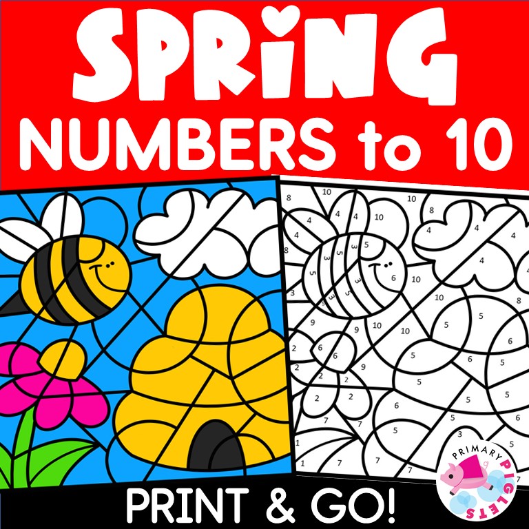 Color by Number Fall Coloring Pages, Numbers 1-10 Recognition, Morning  Work