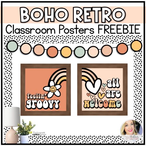 Retro Classroom Decor Boho FREEBIE's featured image