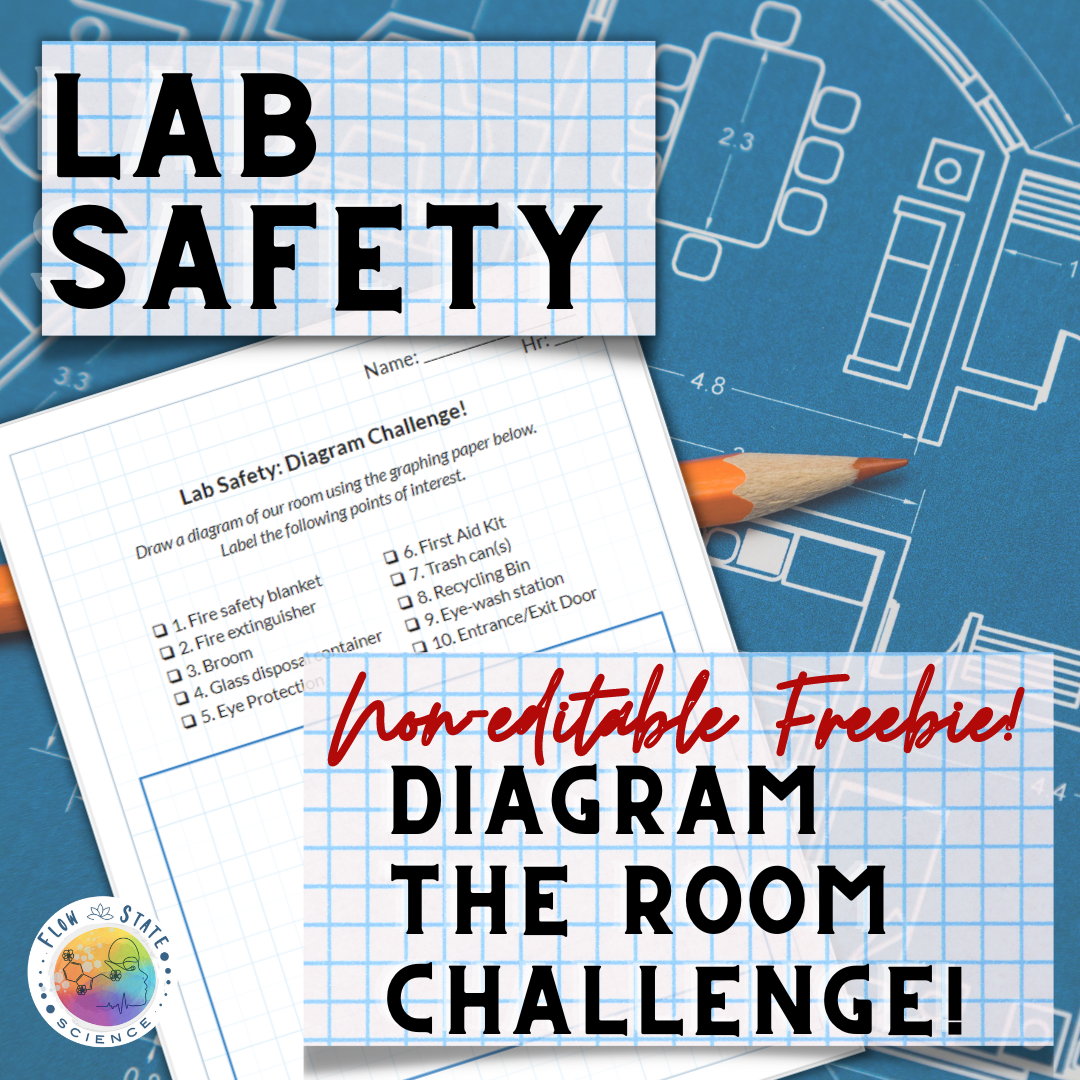 Lab Safety | Diagram The Science Room Challenge | Non-editable Freebie!