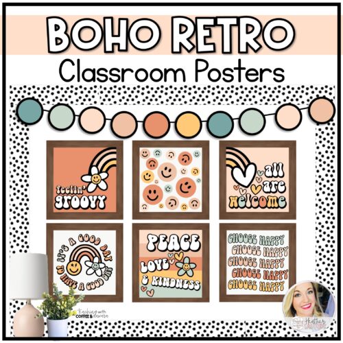 Retro Classroom Decor Boho Printable Posters's featured image