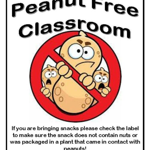 Peanut Allergy Classroom Signs!'s featured image