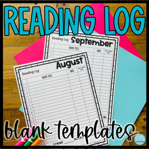 HOME Reading Logs l Simple Reading Log TEMPLATES's featured image