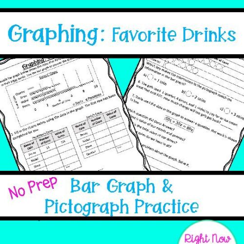 Graphing: Coins, Double Bar Graph Practice, Bar Graphs, Pictographs's featured image