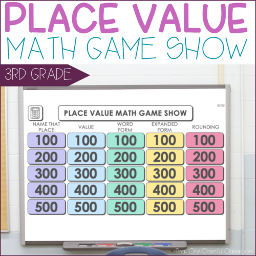 3rd Grade Place Value and Rounding Math Game Show's featured image