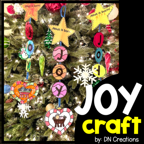 Joy Christmas Craft l Nativity Craft l Birth of Jesus Bible Craft | Advent Christmas Craft's featured image