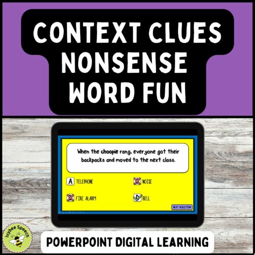 Context Clues Nonsense Word Fun PowerPoint Activity's featured image