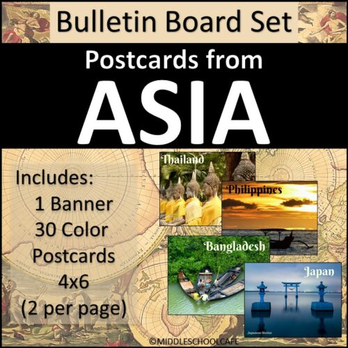 Asia Bulletin Board Set - Postcards's featured image