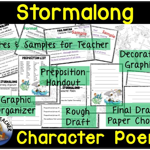 Captain Stormalong Character Poem Activity for Poetry Unit or Center ...