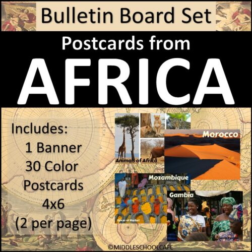 Africa Bulletin Board Set - Postcards's featured image