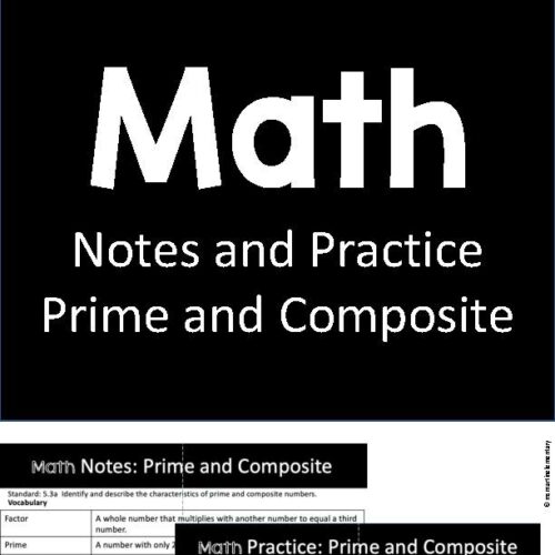 Notes & Practice: Prime and Composite with Answer Key's featured image
