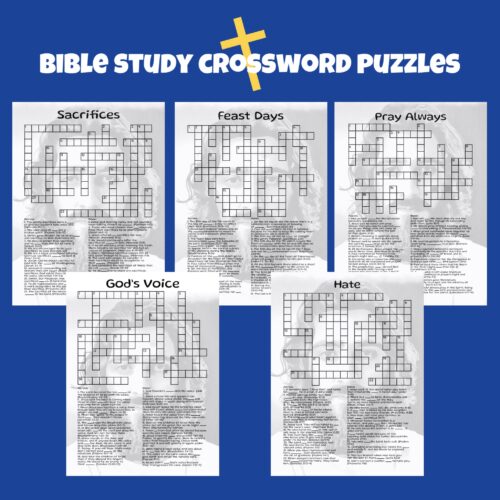 Bible Study Crossword Puzzles (Set 8)'s featured image