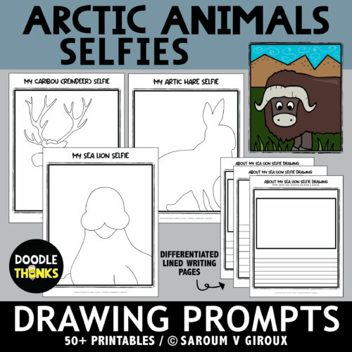 Arctic Animals Selfies Drawing Prompts's featured image