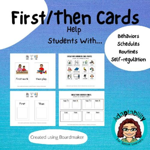 First Then Behavior Visuals for Special Learners's featured image