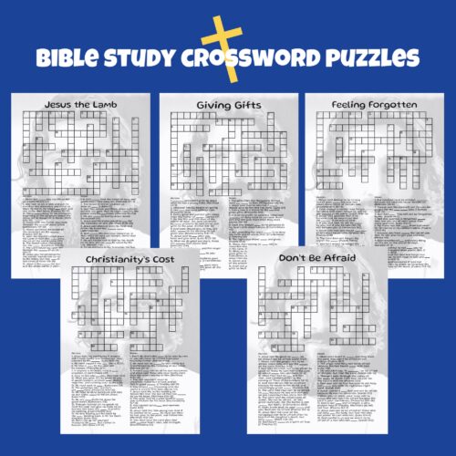 Bible Study Crossword Puzzles (Set 9)'s featured image
