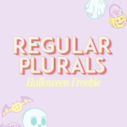 Halloween Freebie-Regular Plurals Printable Flashcards's featured image