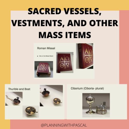 Sacred Vessels, Vestments, and Catholic Mass items's featured image