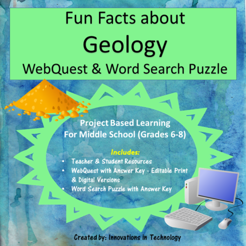Geology WebQuest & Word Search Puzzle's featured image
