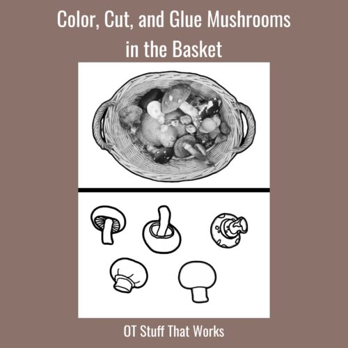 Color, Cut, and Glue Mushrooms in the Basket's featured image