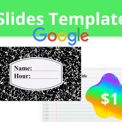 Composition Notebook Google Slide Template's featured image