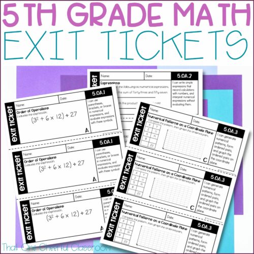 5th Grade Math Exit Tickets's featured image