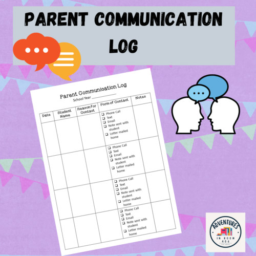 Parent Communication Log Version 1's featured image