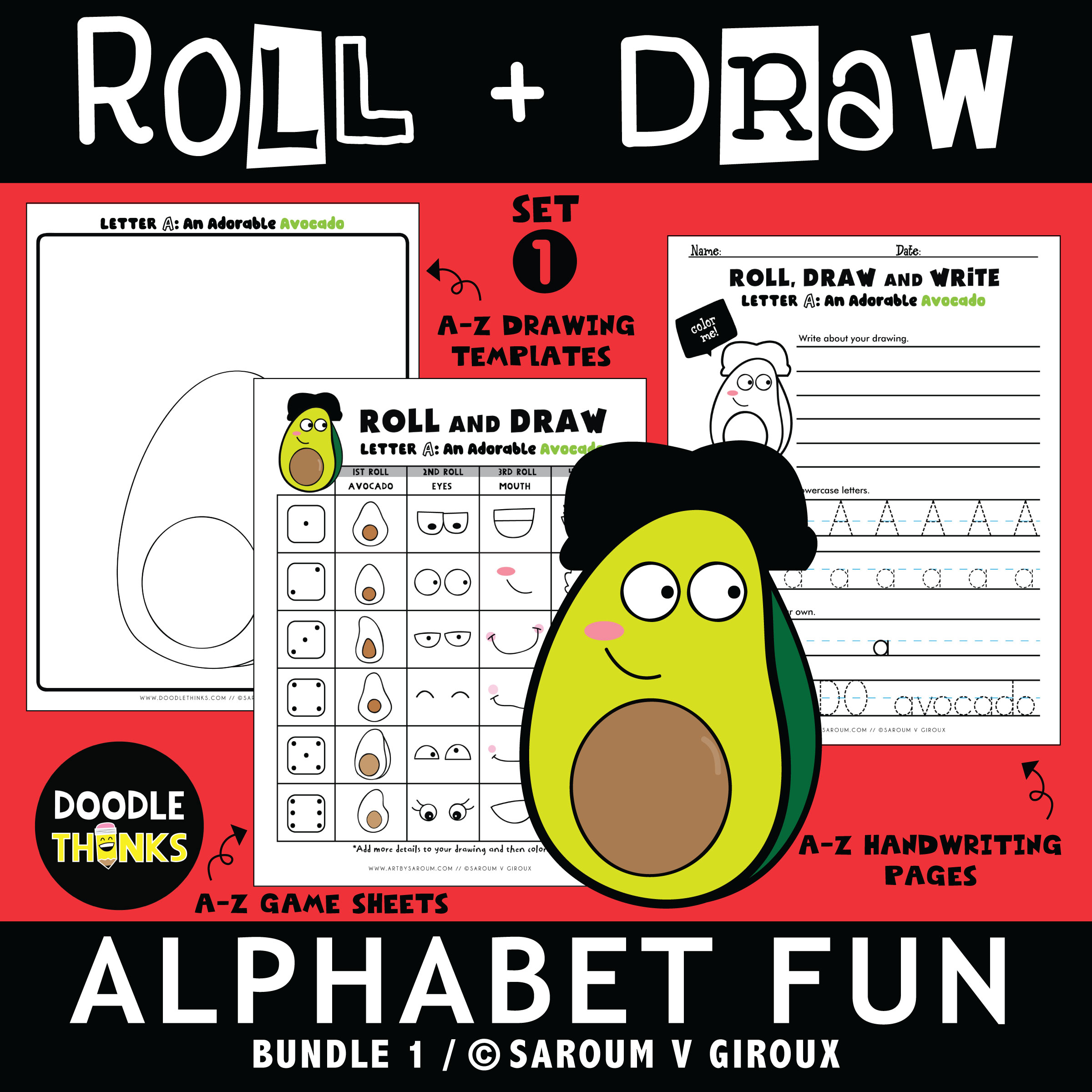 Roll & Draw to Create Abstract Art • Easy Art Lesson
