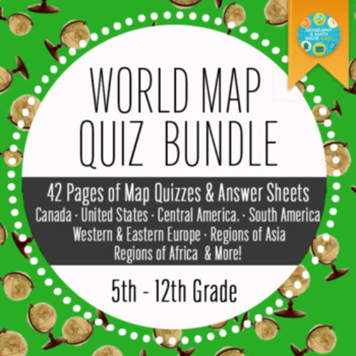 Geography and World History, World Map Quizzes, Quiz Bundle's featured image