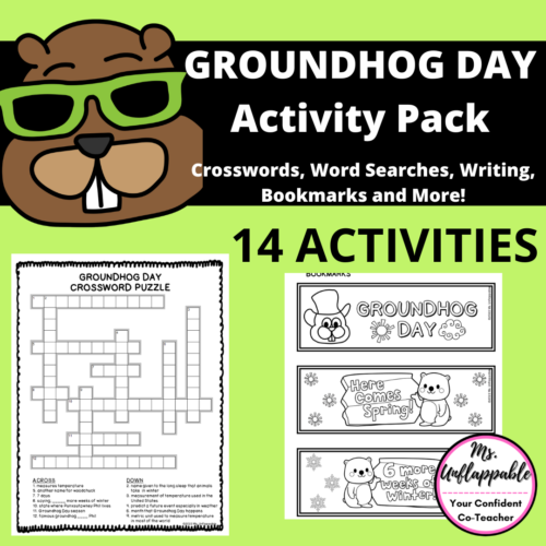 Groundhog Day Activities| Word Searches| Crosswords| Puzzles| Writing's featured image
